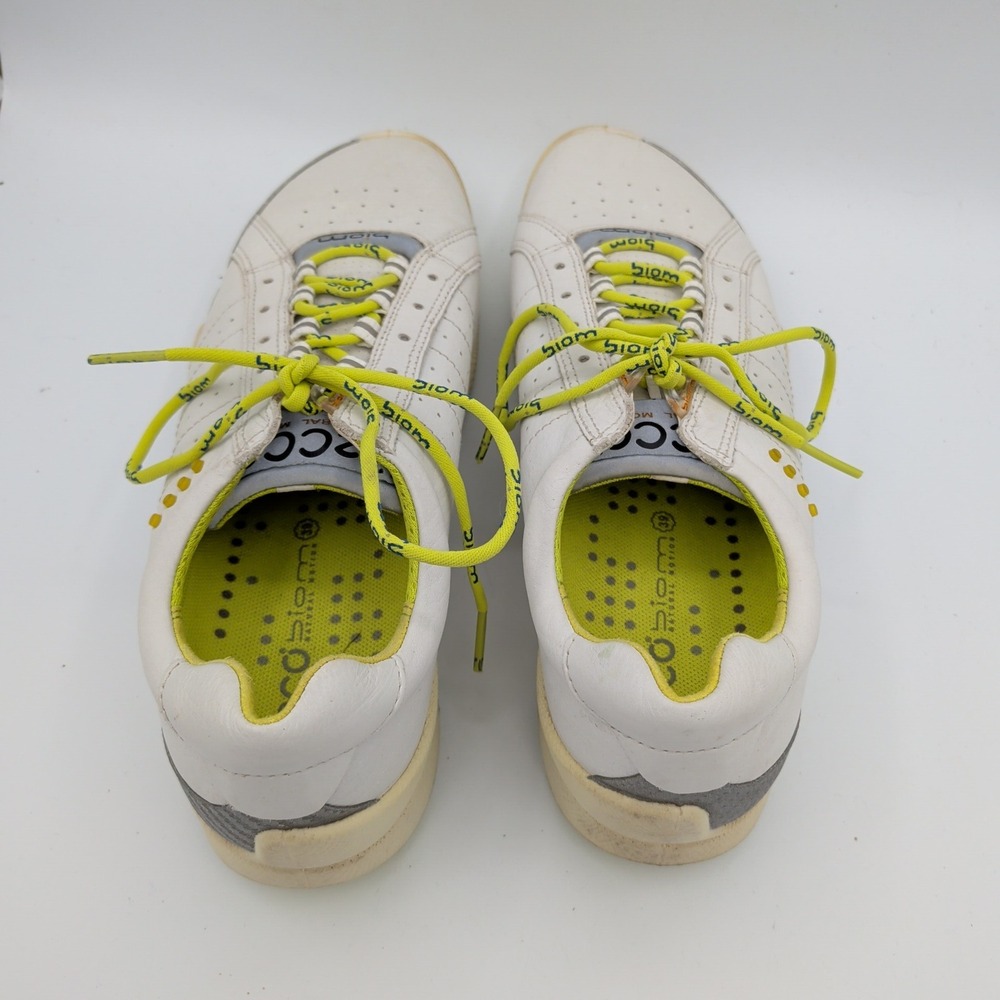 ECCO Biom Natural Motion White Yak Leather Spikeless Golf Shoes Womens 39 8-8.5 - Picture 6 of 8